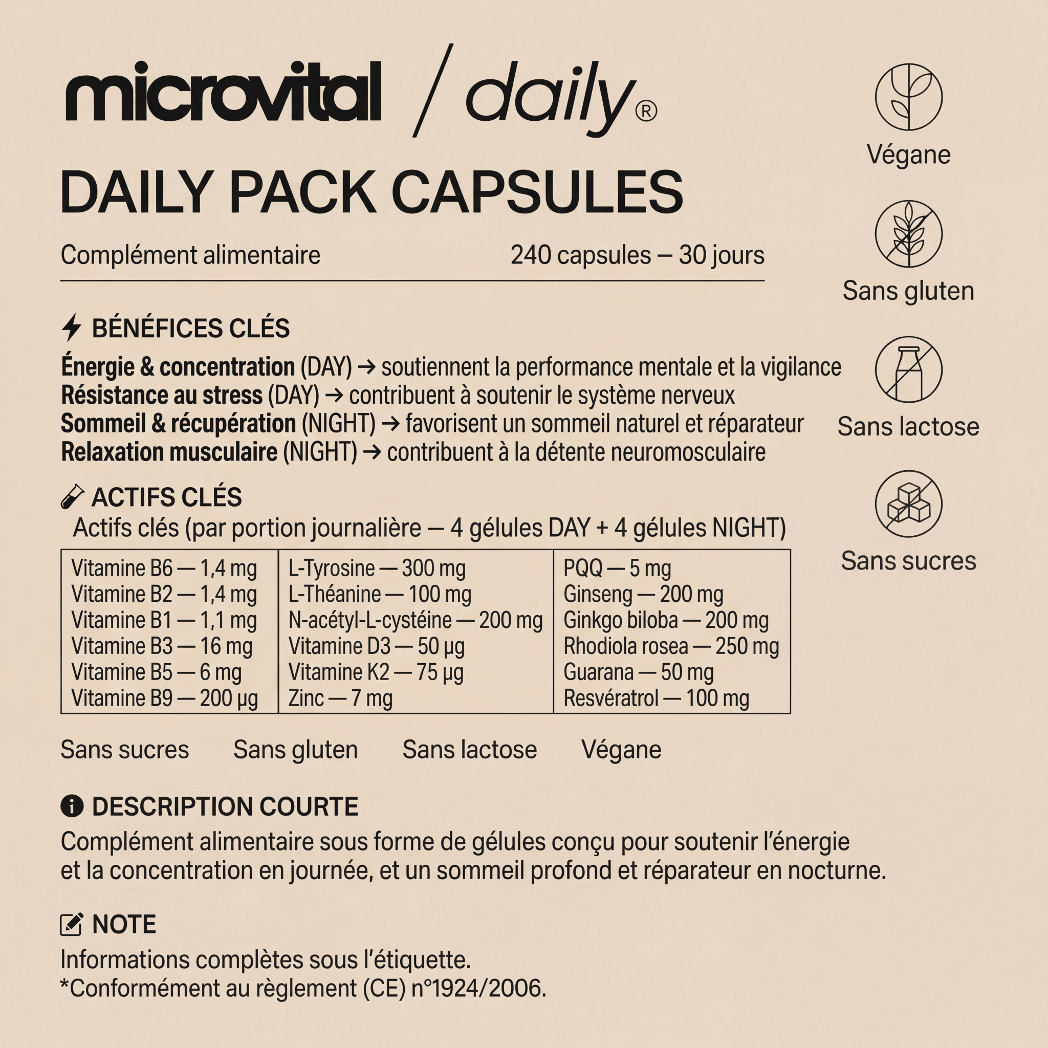 DAILY – Pack DAY and NIGHT - MICROVITAL